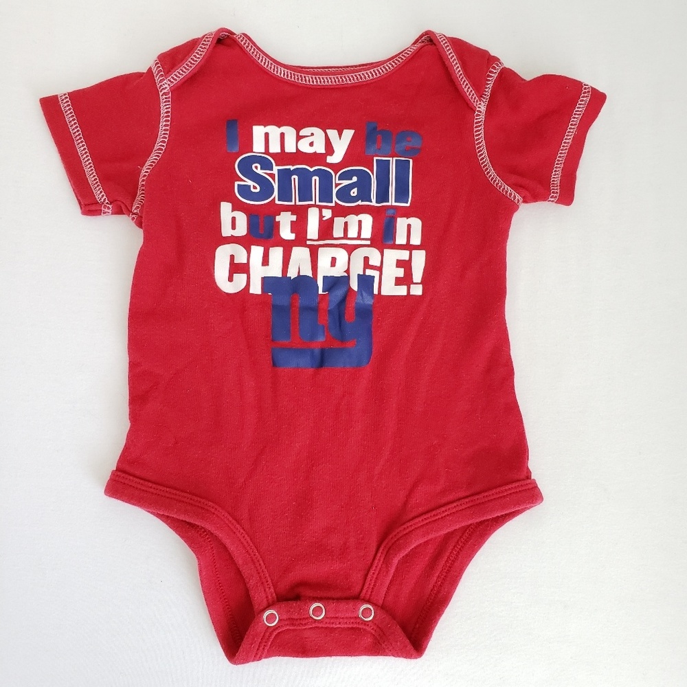 NFL NY Giants Red Baby Onesie - 6-9 mos.